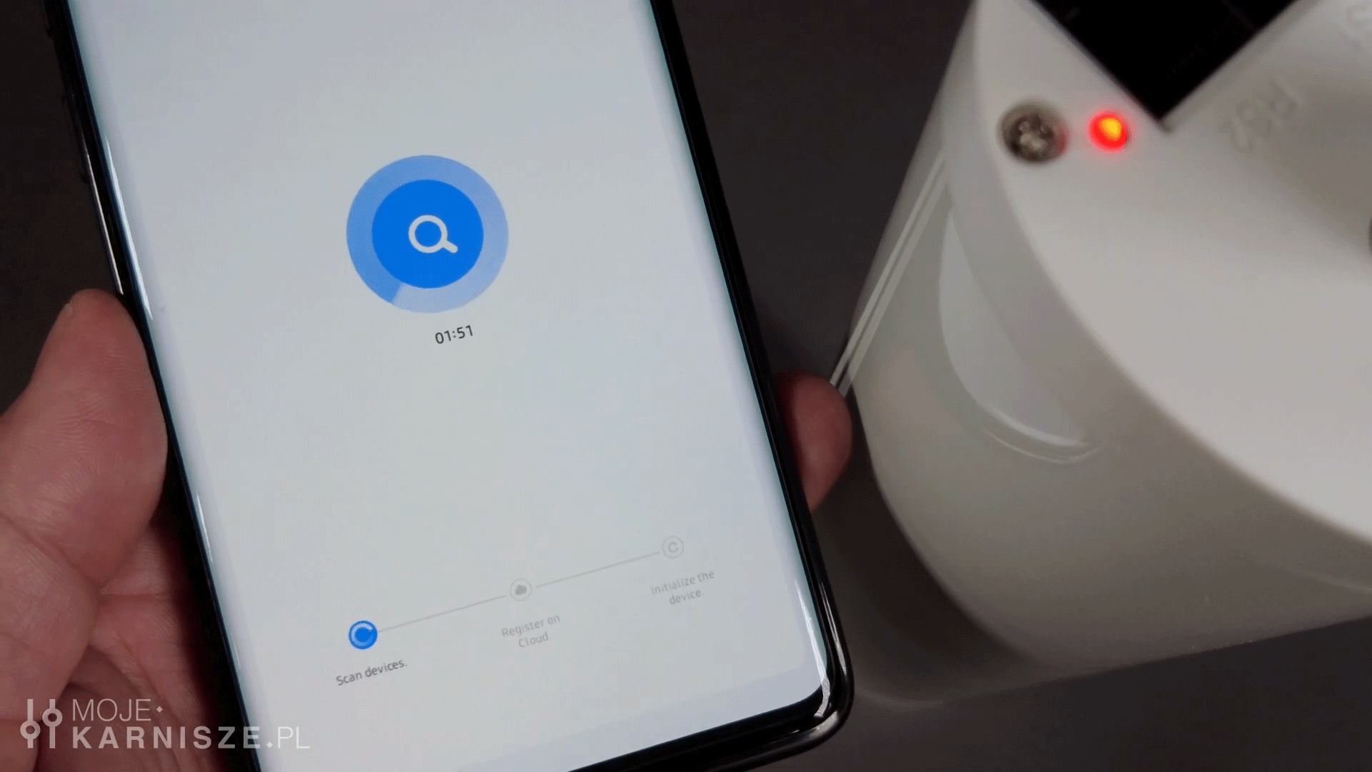 google assistenten KNALL elektrische Vorhangschiene