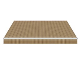 Kassettenmarkise mit Volant