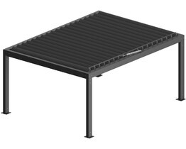 Pergola aus Metall mit Dach