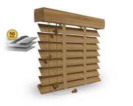 Holzjalousien innen ECO 50mm, Gürtelleiter