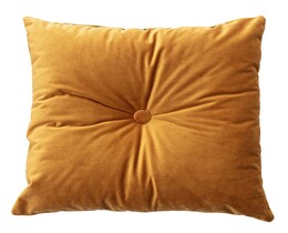 Quadratisches Velvet-Kissen mit Knopf