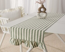 Tisch Runner mit Frill 40x160 cm