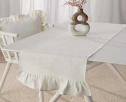 Tisch Runner mit Frill 40x160 cm