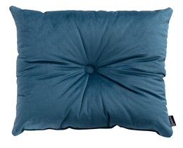Quadratisches Velvet-Kissen mit Knopf