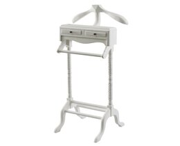 Kleiderständer Chester stehend 125cm weiß