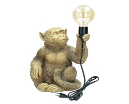 Tischlampe gold Monkey 36cm
