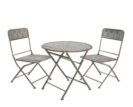 Set Garten Zoe Tisch + 2 Stühle