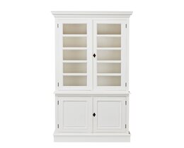 Vitrine Milton mit 4 mit Regalböden 100x40x220cm