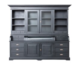 Anrichte Brighton 204x56x217cm schwarz