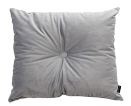Quadratisches Velvet-Kissen mit Knopf