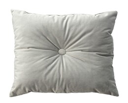 Quadratisches Velvet-Kissen mit Knopf