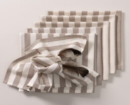 Set Servietten 6Stk 42x42 Quadro 136-07