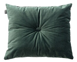 Quadratisches Velvet-Kissen mit Knopf