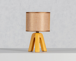 Tischlampe Aloa hell braun