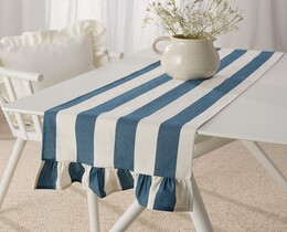 Tisch Runner mit Frill 40x160 cm