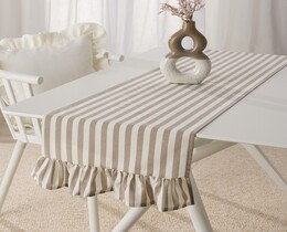 Tisch Runner mit Frill 40x160 cm