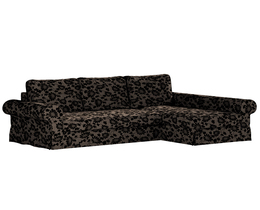 Backabro Sofa Bett mit Chaise Longue Bezug