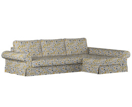 Backabro Sofa Bett mit Chaise Longue Bezug