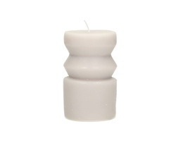 Świeca Cornelia 14cm light grey