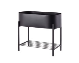Pflanzenständer Valery Duo 40x19x45cm schwarz