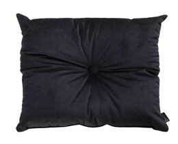 Quadratisches Velvet-Kissen mit Knopf