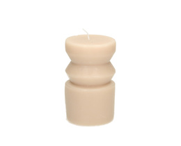 Świeca Cornelia 14cm beige
