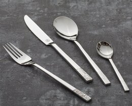 Besteck Fiori Platinum für 6 Personen 24 Teile