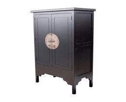 Kleiderschrank Anrichte Modern 104x56x170cm schwarz