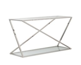 Konsolentisch Vertigo silber 120x40x80cm