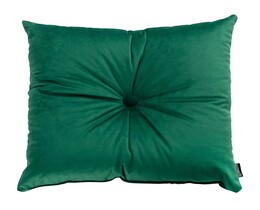 Quadratisches Velvet-Kissen mit Knopf