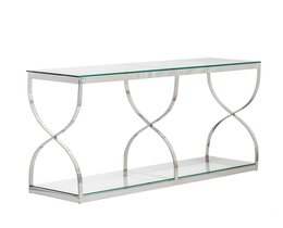 Konsolentisch Dubai silber 140x40x80