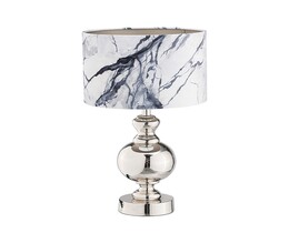 Tischlampe Marble grau