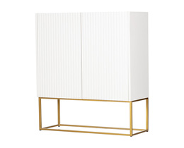Kleiderschrank Wavy weiß
