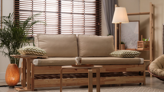 
										Moderne Holzjalousien
																						