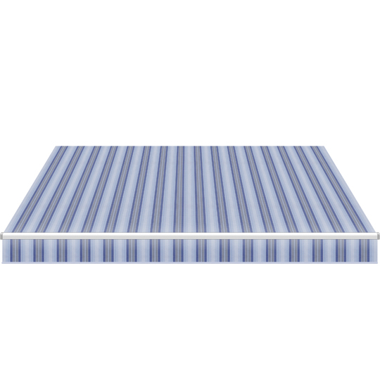 Gelenkarmmarkise blaue Streifen