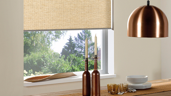 Freihängende Innenrollos