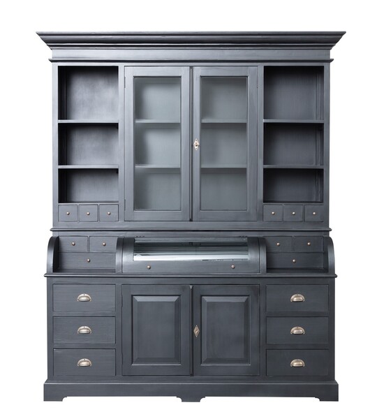Anrichte Brighton 204x56x217cm schwarz