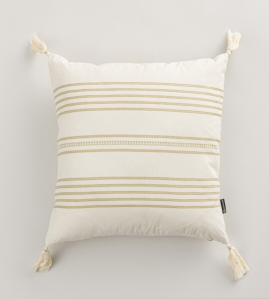 Kissenbezug für Kissen Linea Sand Tassel 45x45 cm