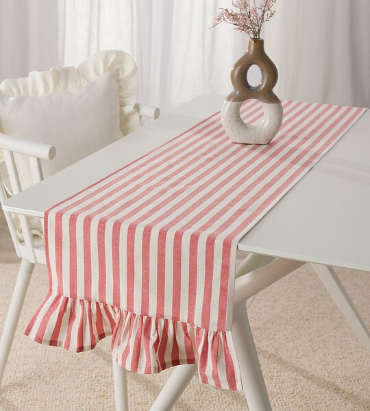 Tisch Runner mit Frill 40x160 cm
