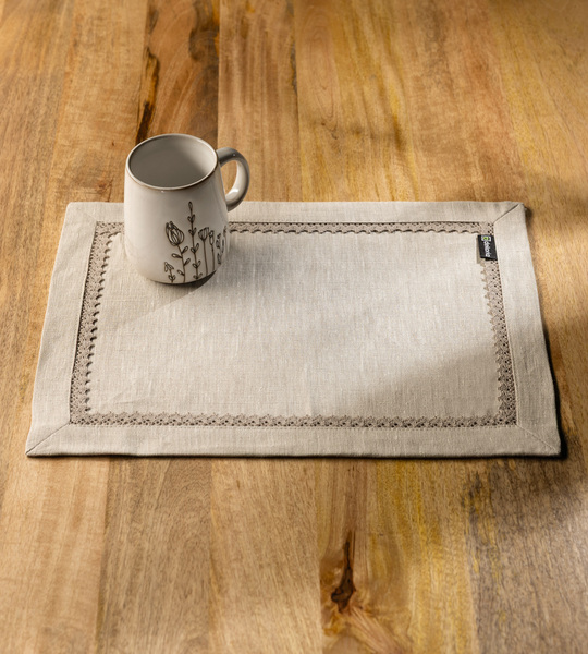 Set of 2 Placemats mit Lace 30x40 cm