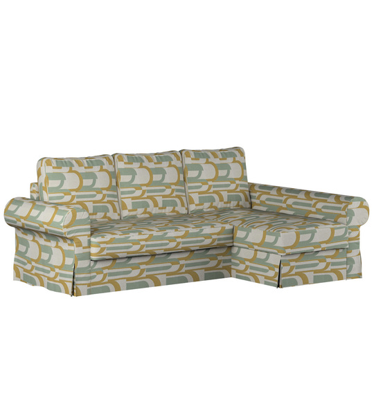 Backabro Sofa Bett mit Chaise Longue Bezug