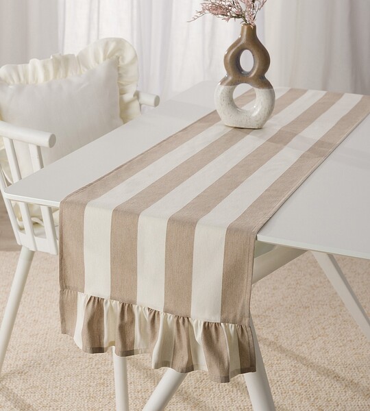 Tisch Runner mit Frill 40x160 cm