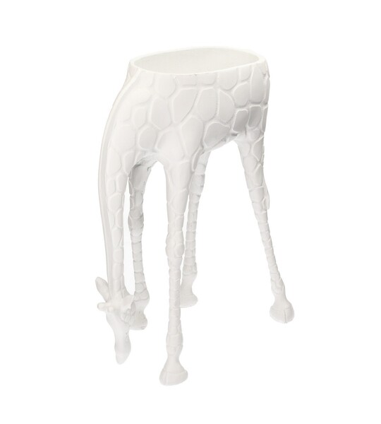 Übertopf für Blumentopf Giraffe weiß