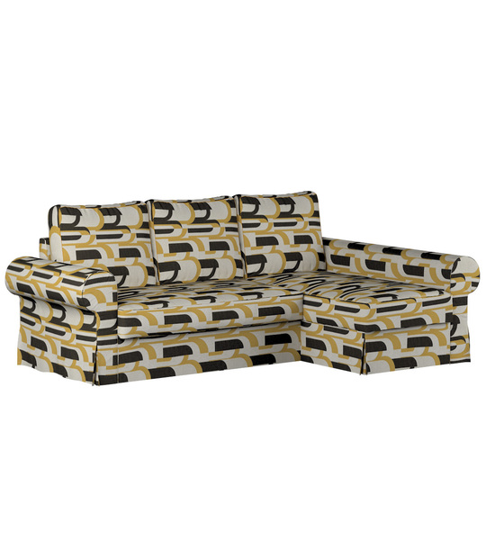 Backabro Sofa Bett mit Chaise Longue Bezug