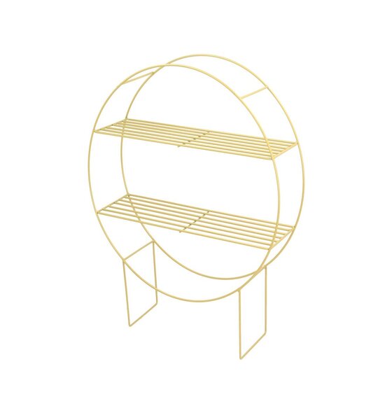 Regalboden-Ständer Chicago gold Höhe60,5cm