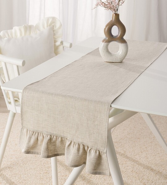 Tisch Runner mit Frill 40x160 cm