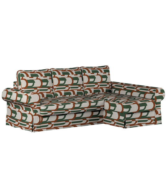 Backabro Sofa Bett mit Chaise Longue Bezug