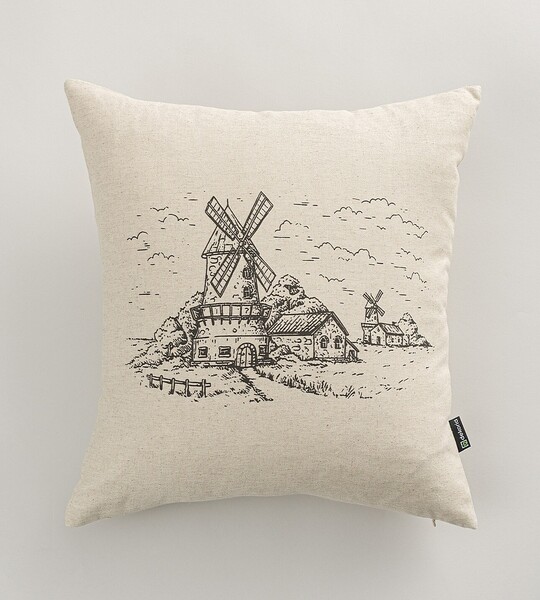 Kissenbezug für Kissen Countryside Windmill 45x45 cm