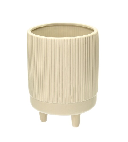 Übertopf für Blumentopf Tres 22cm beige