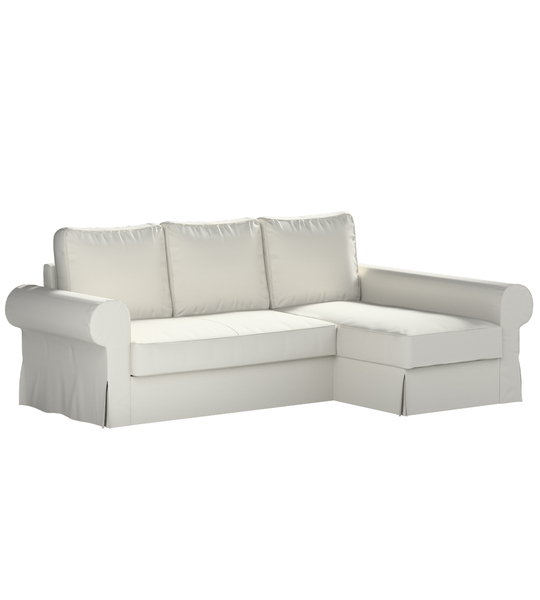 Backabro Sofa Bett mit Chaise Longue Bezug